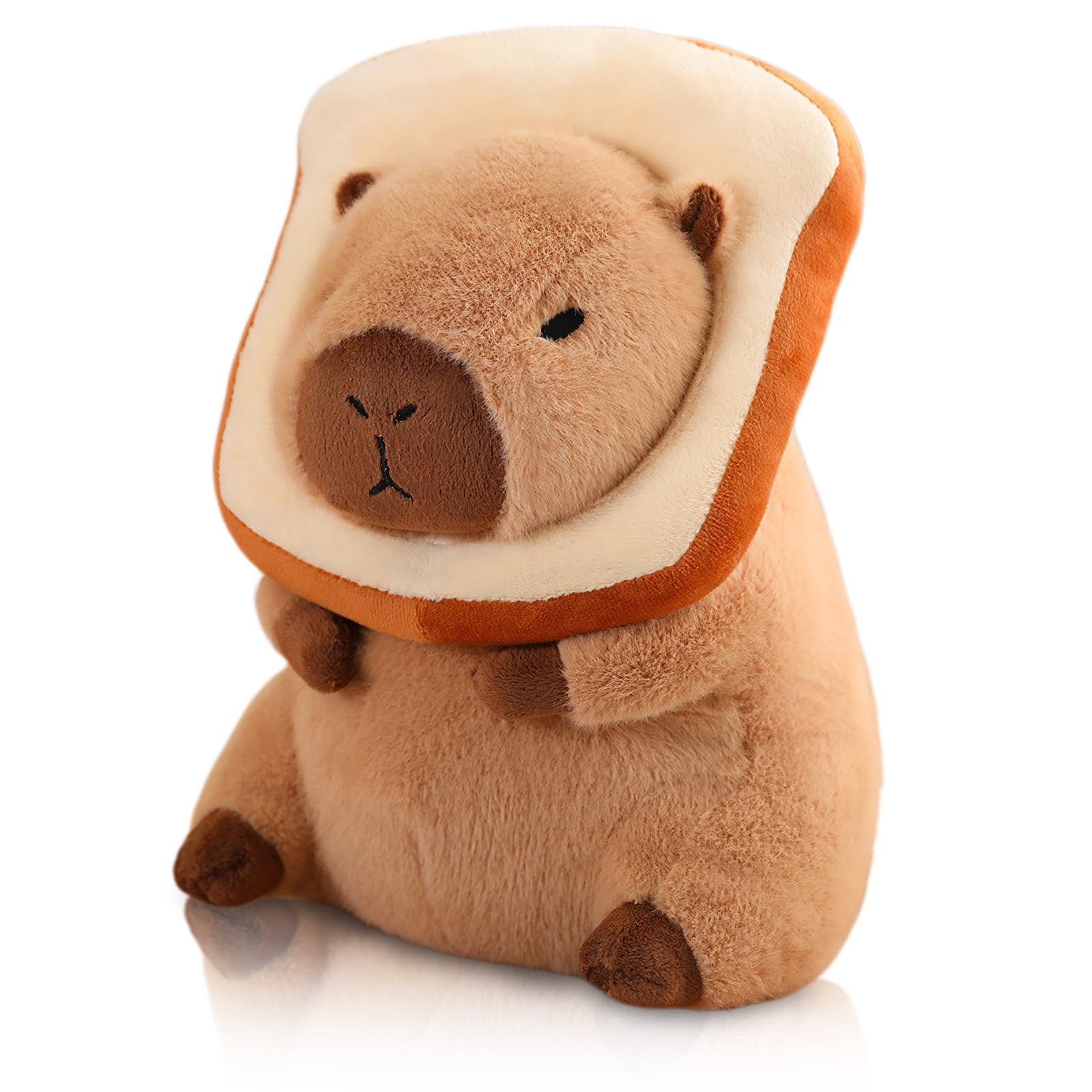Nxnynz Cute Capybara Plush Kawaii Soft Capybara Plush Doll Pillow With Bread Capybara Stuffed Aniamls Toys For Girls Kids Adults